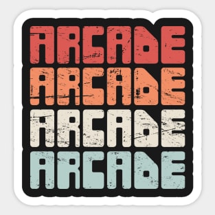 Retro 70s ARCADE Text Sticker